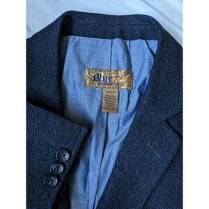 Pronto Uomo 3XLT blue Black Herringbone Wool Tweed Blazer Jacket Sport Coat